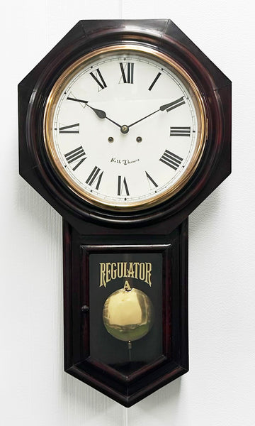 Antique Seth Thomas Regulator Octagon Hammer Strike Wall Clock | Adelaide Clocks