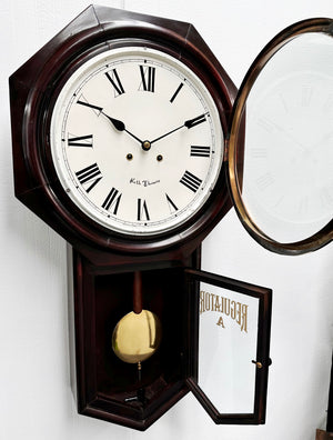 Antique Seth Thomas Regulator Octagon Hammer Strike Wall Clock | Adelaide Clocks