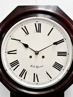 Antique Seth Thomas Regulator Octagon Hammer Strike Wall Clock | Adelaide Clocks
