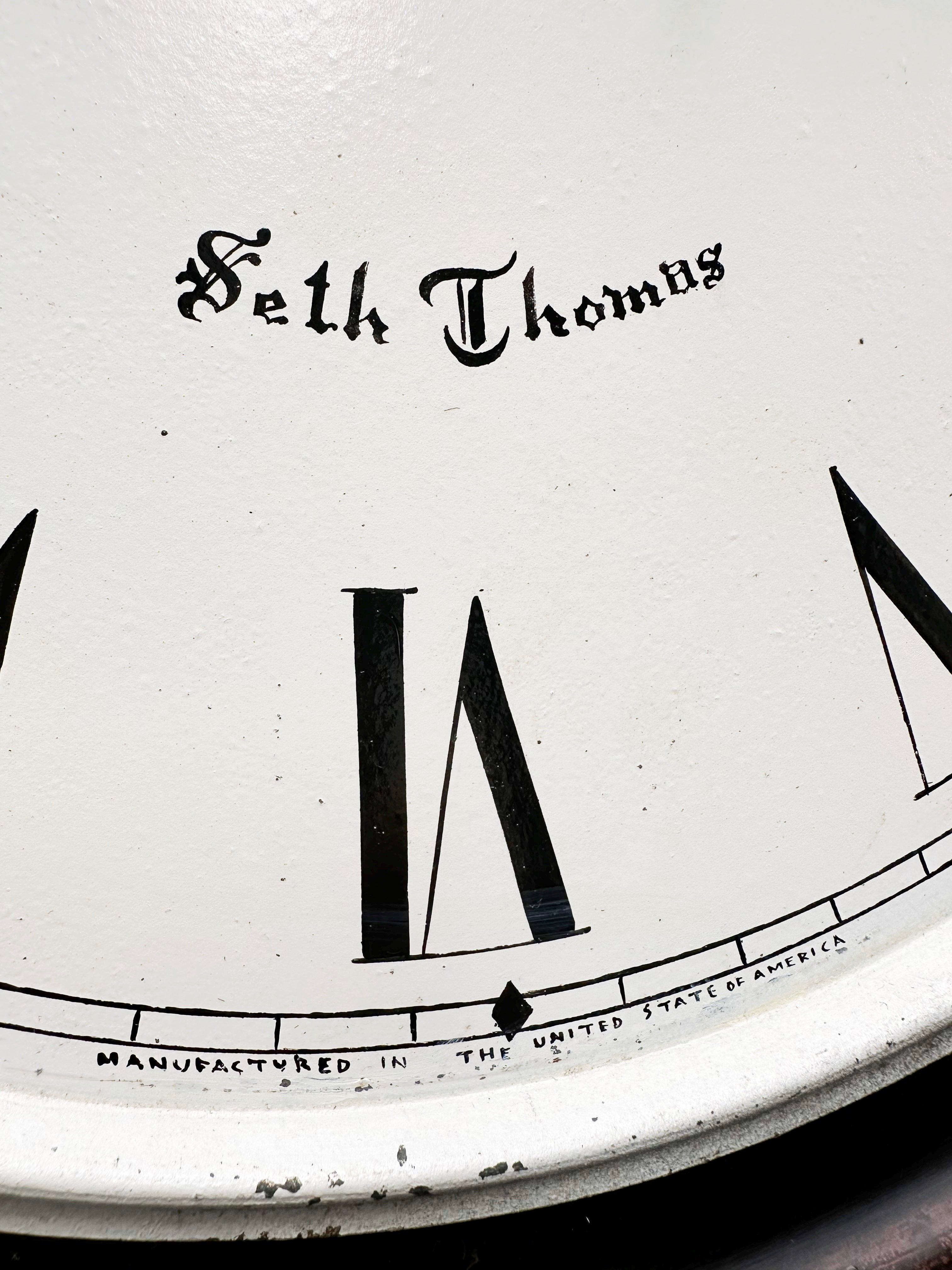Antique Seth Thomas Regulator Octagon Hammer Strike Wall Clock | Adelaide Clocks