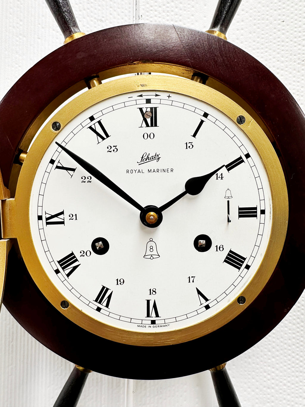 Vintage Schatz Royal Mariner Ships Bell Strike Wall Clock |  Adelaide Clocks
