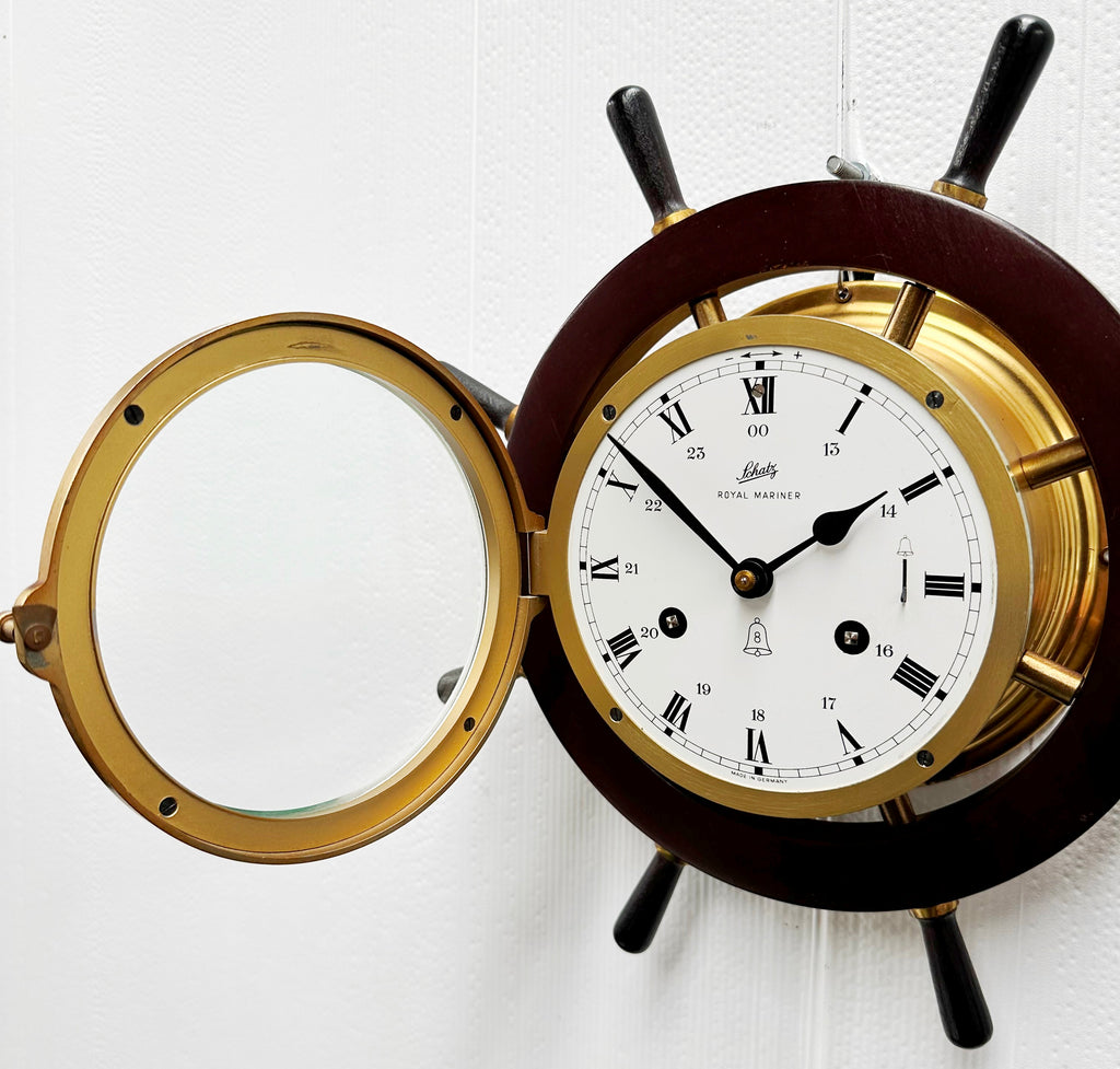 Vintage Schatz Royal Mariner Ships Bell Strike Wall Clock |  Adelaide Clocks