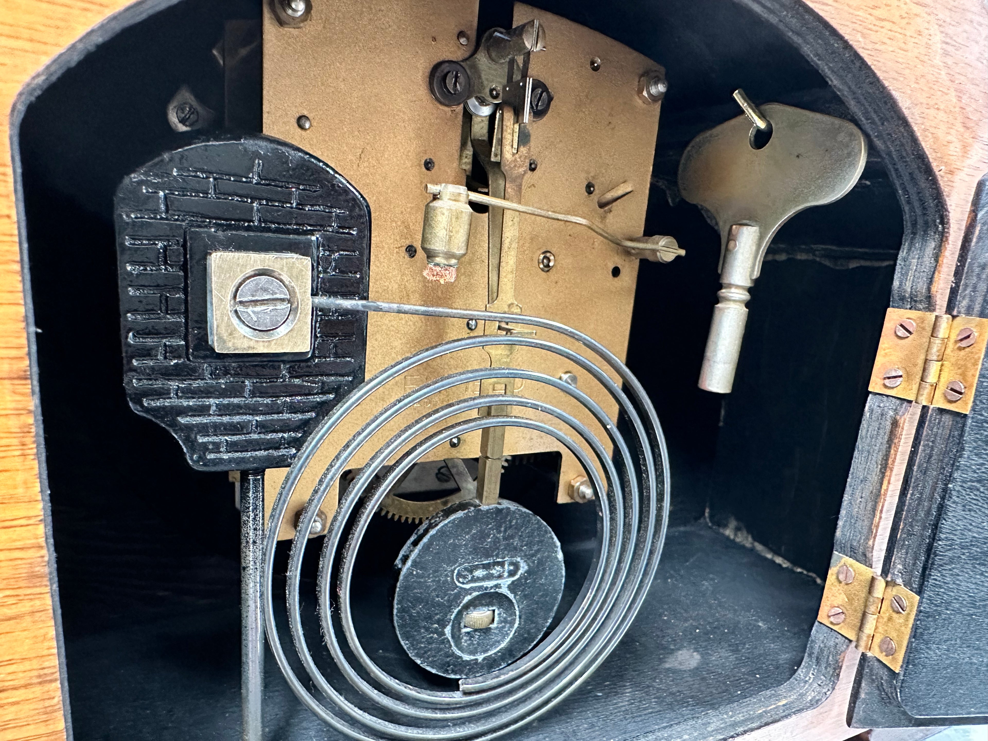 Original Vintage Enfield Hammer Chime Mantel Clock | Adelaide Clocks