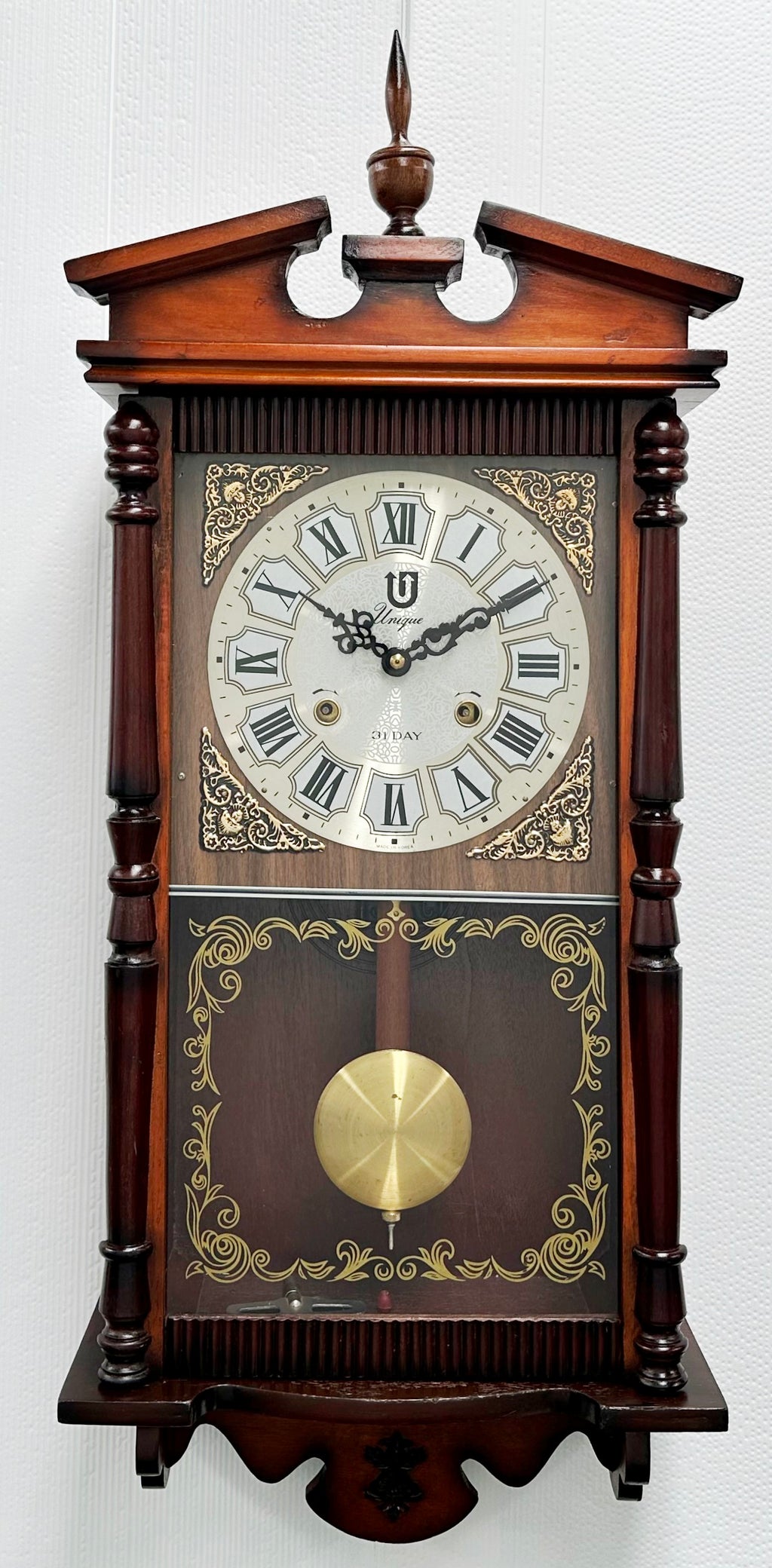 Vintage 31 Day UNIQUE Hammer on Coil Chime Pendulum Wall Clock | Adelaide Clocks