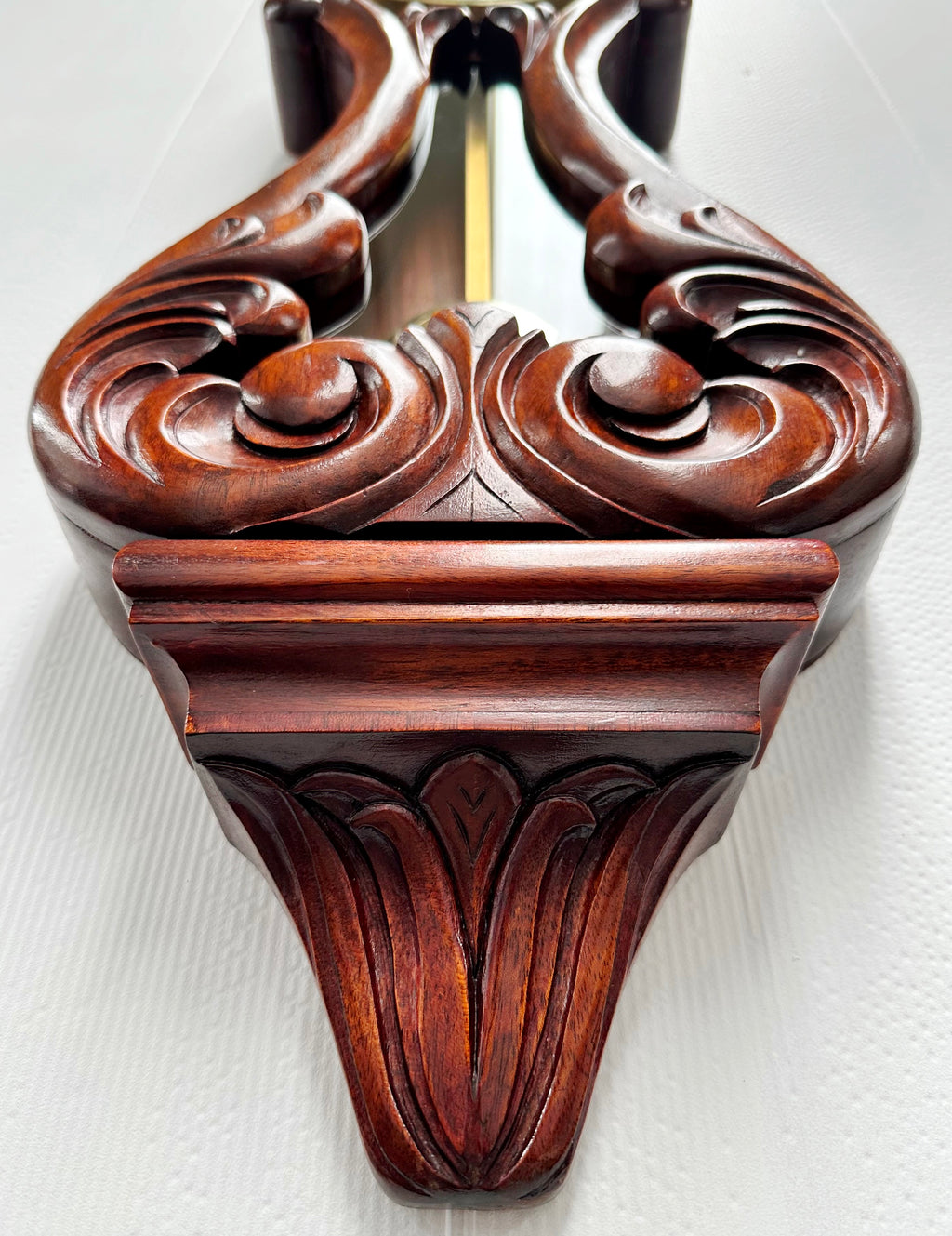 Vintage Figural Wooden Battery Pendulum Wall Clock | Adelaide Clocks