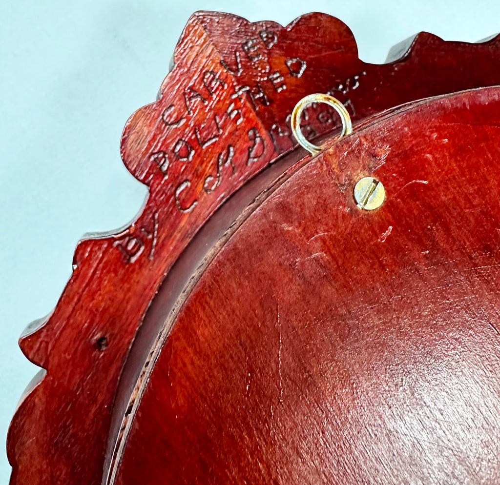 Vintage Figural Wooden Battery Pendulum Wall Clock | Adelaide Clocks