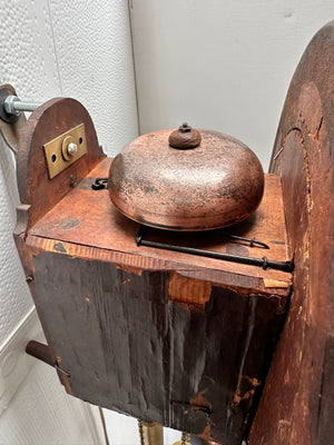 Antique Top Bell Alarm Strike Pendulum Wall Clock | Adelaide Clocks