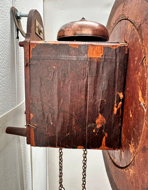 Antique Top Bell Alarm Strike Pendulum Wall Clock | Adelaide Clocks