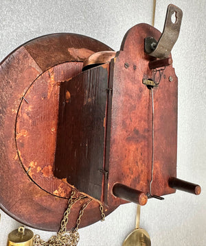 Antique Top Bell Alarm Strike Pendulum Wall Clock | Adelaide Clocks