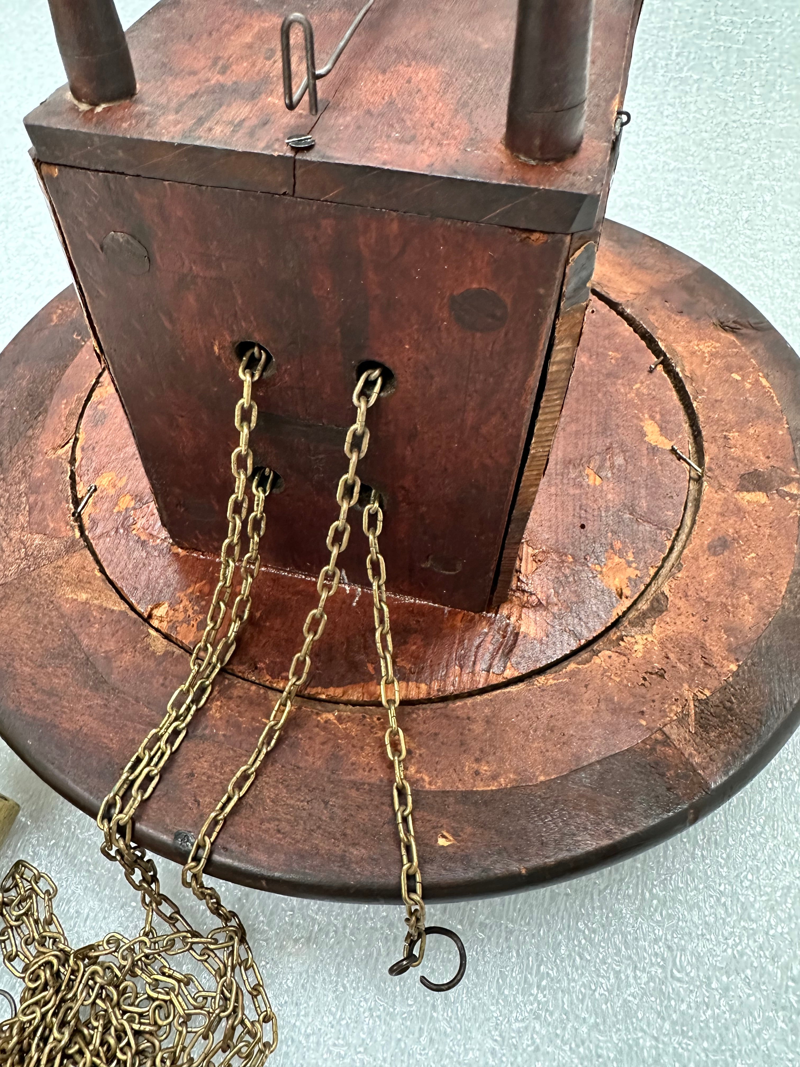 Antique Top Bell Alarm Strike Pendulum Wall Clock | Adelaide Clocks