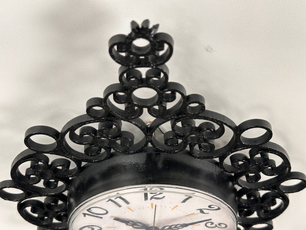 Vintage Black Bakelite Figural General Electric Wall Clock Made in USA | Adelaide Clocks