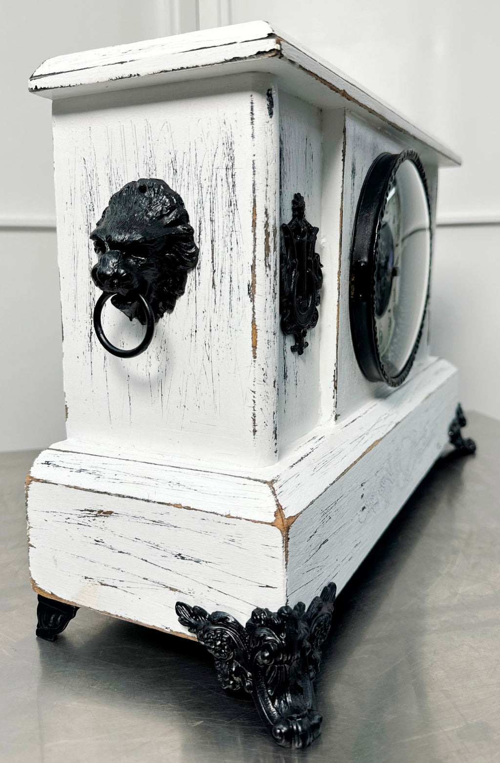 Antique GILBERT Quartz Battery Mantel Clock | Adelaide Clocks