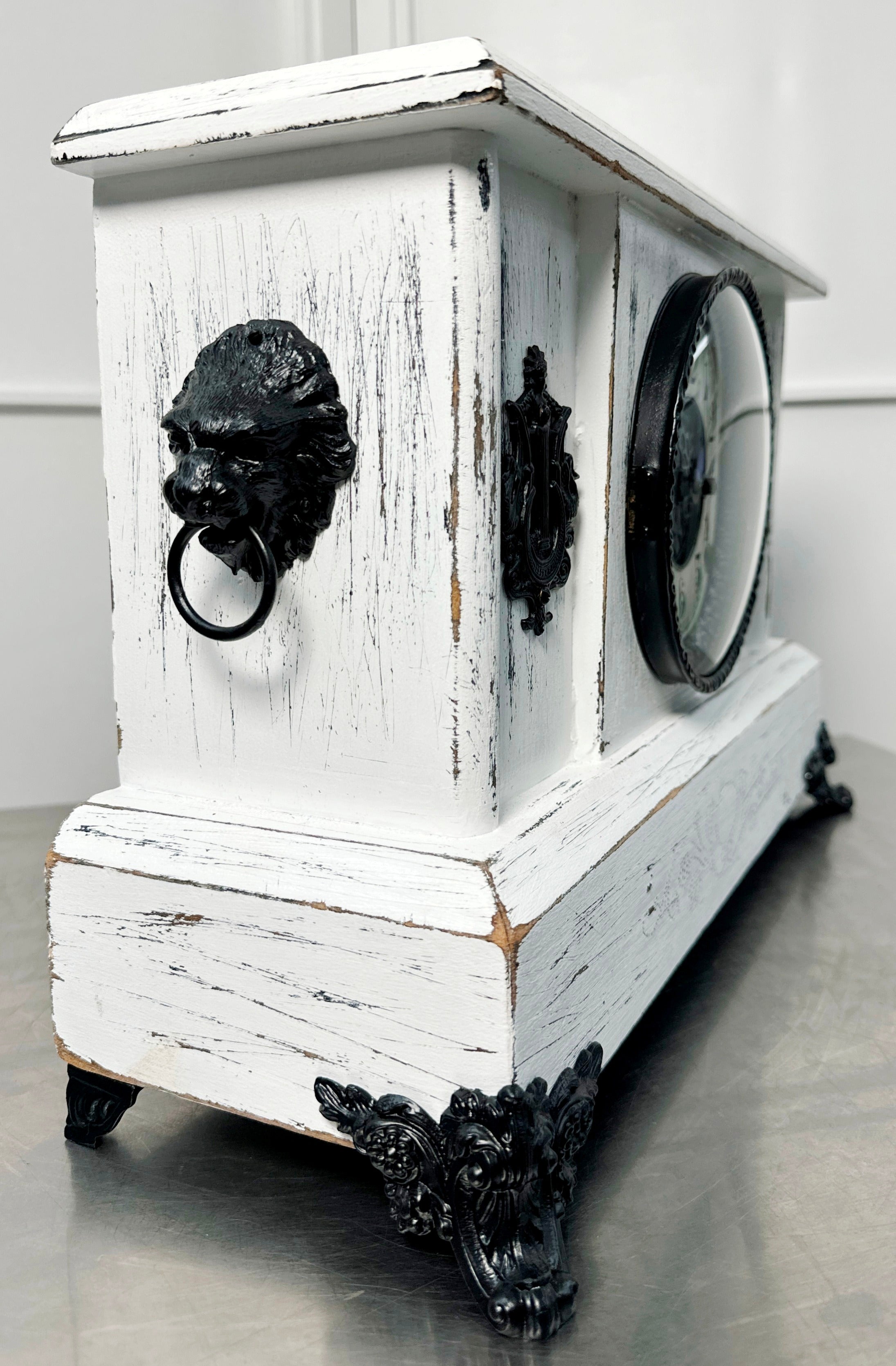 Antique GILBERT Quartz Battery Mantel Clock | Adelaide Clocks