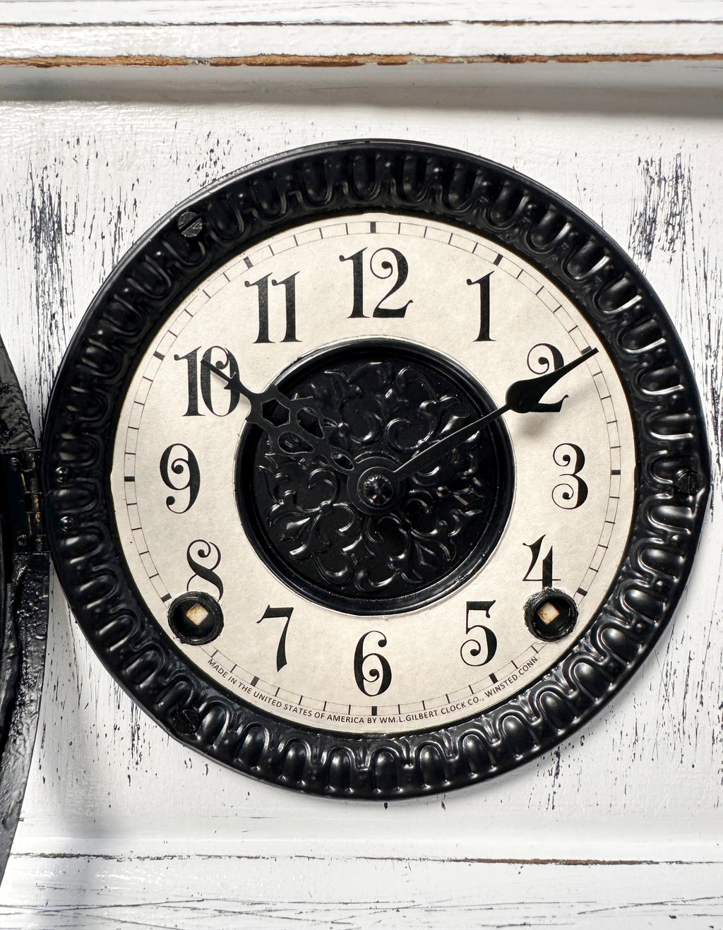 Antique GILBERT Quartz Battery Mantel Clock | Adelaide Clocks