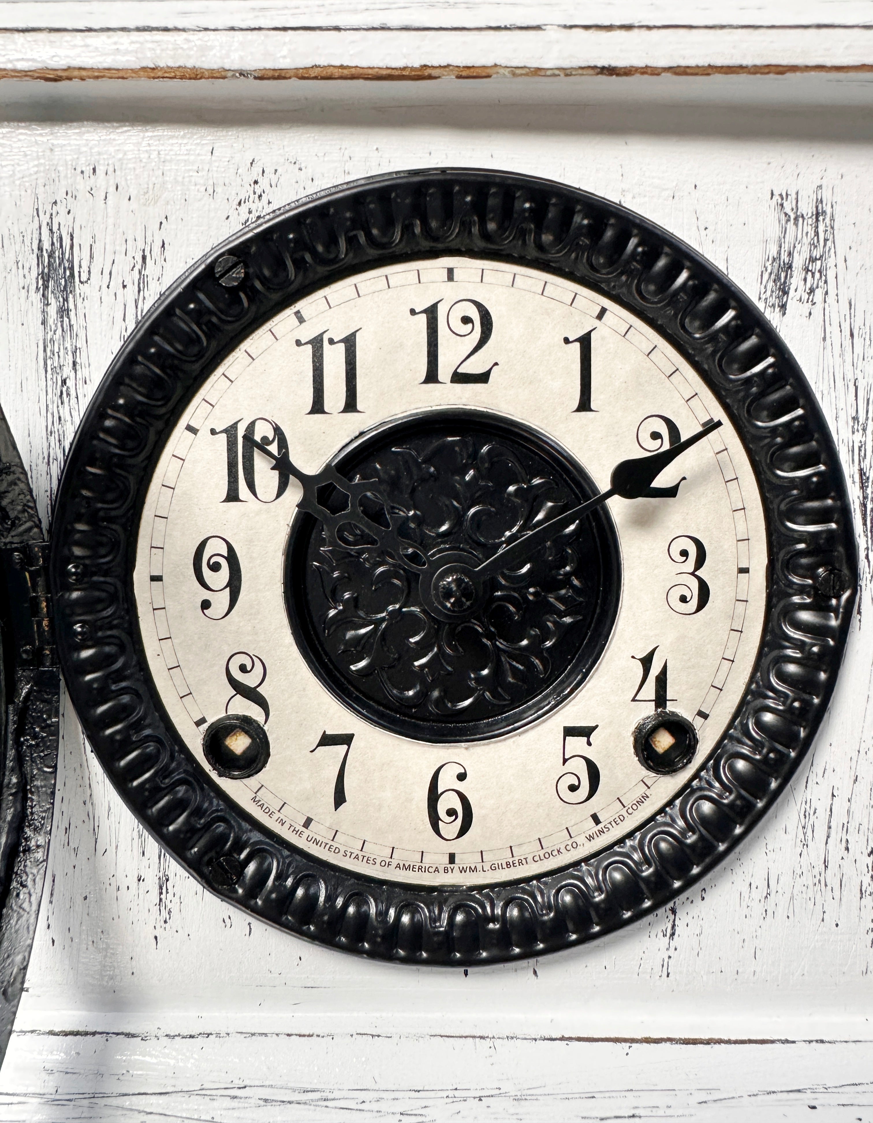 Antique GILBERT Quartz Battery Mantel Clock | Adelaide Clocks