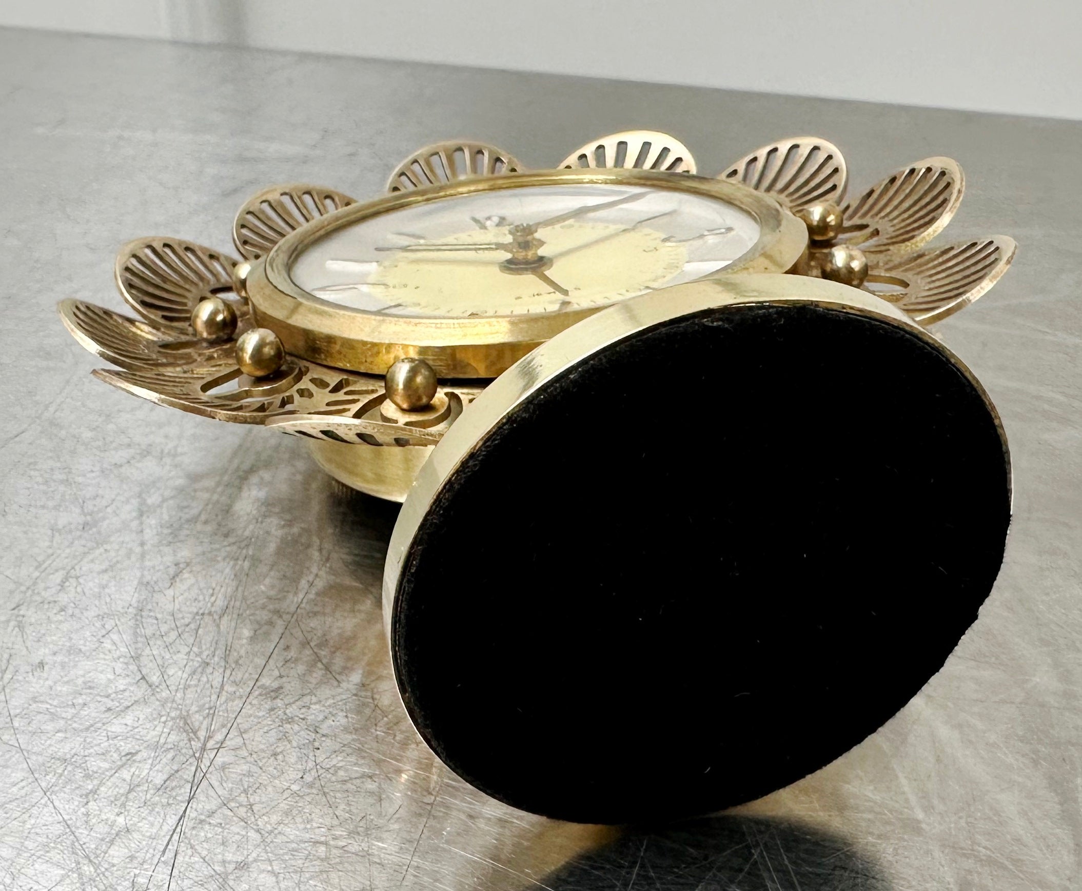 Vintage UNICORN German Starburst Petite Desk Alarm Clock | Adelaide Clocks