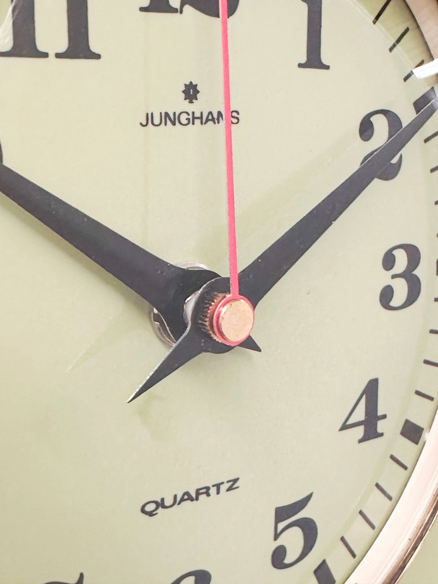 Vintage Junghans Quartz Kitchen Green Wall Clock | Adelaide Clocks