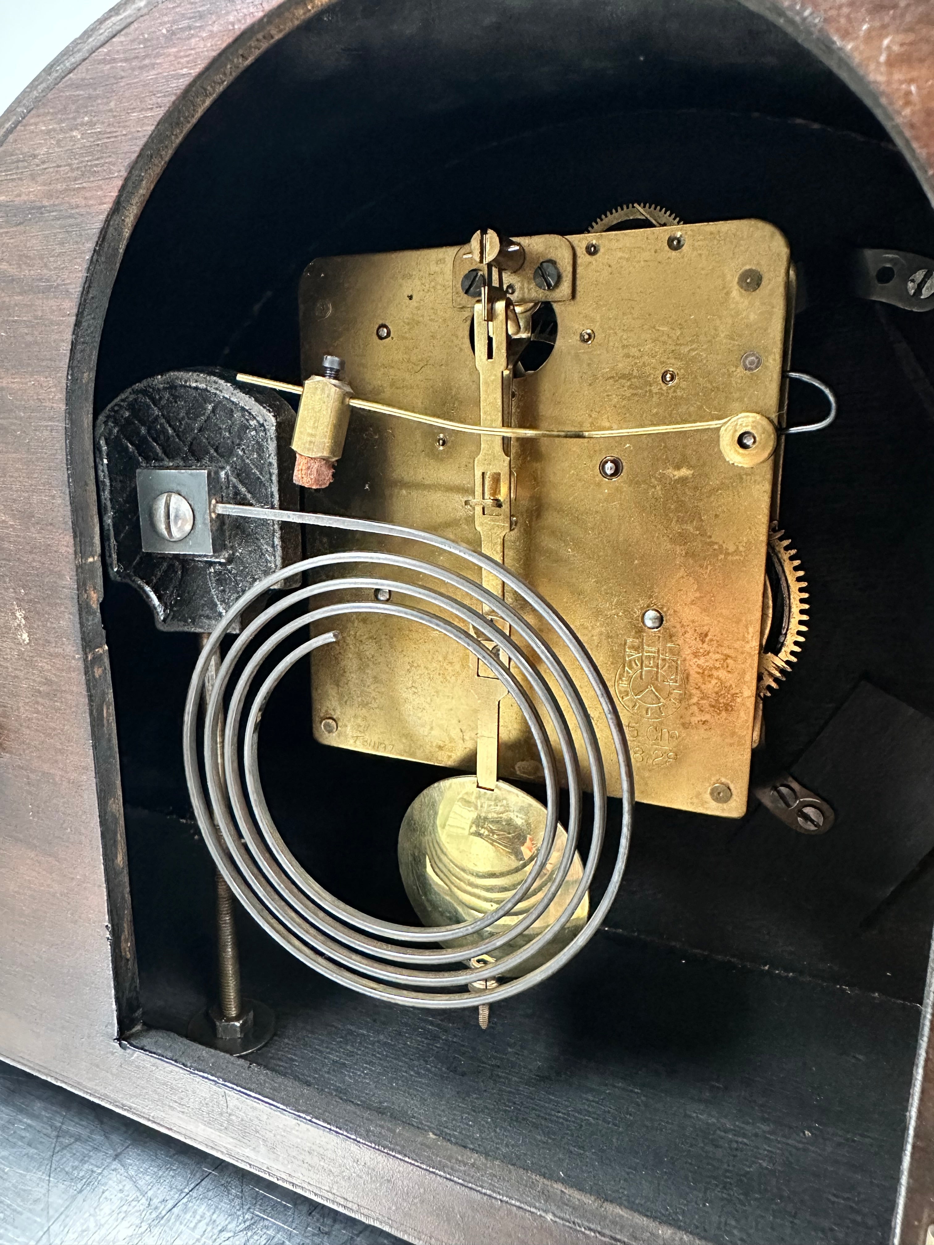 Vintage Art Deco FHS German Hammer on Coil Strike Mantel Clock | Adelaide Clocks
