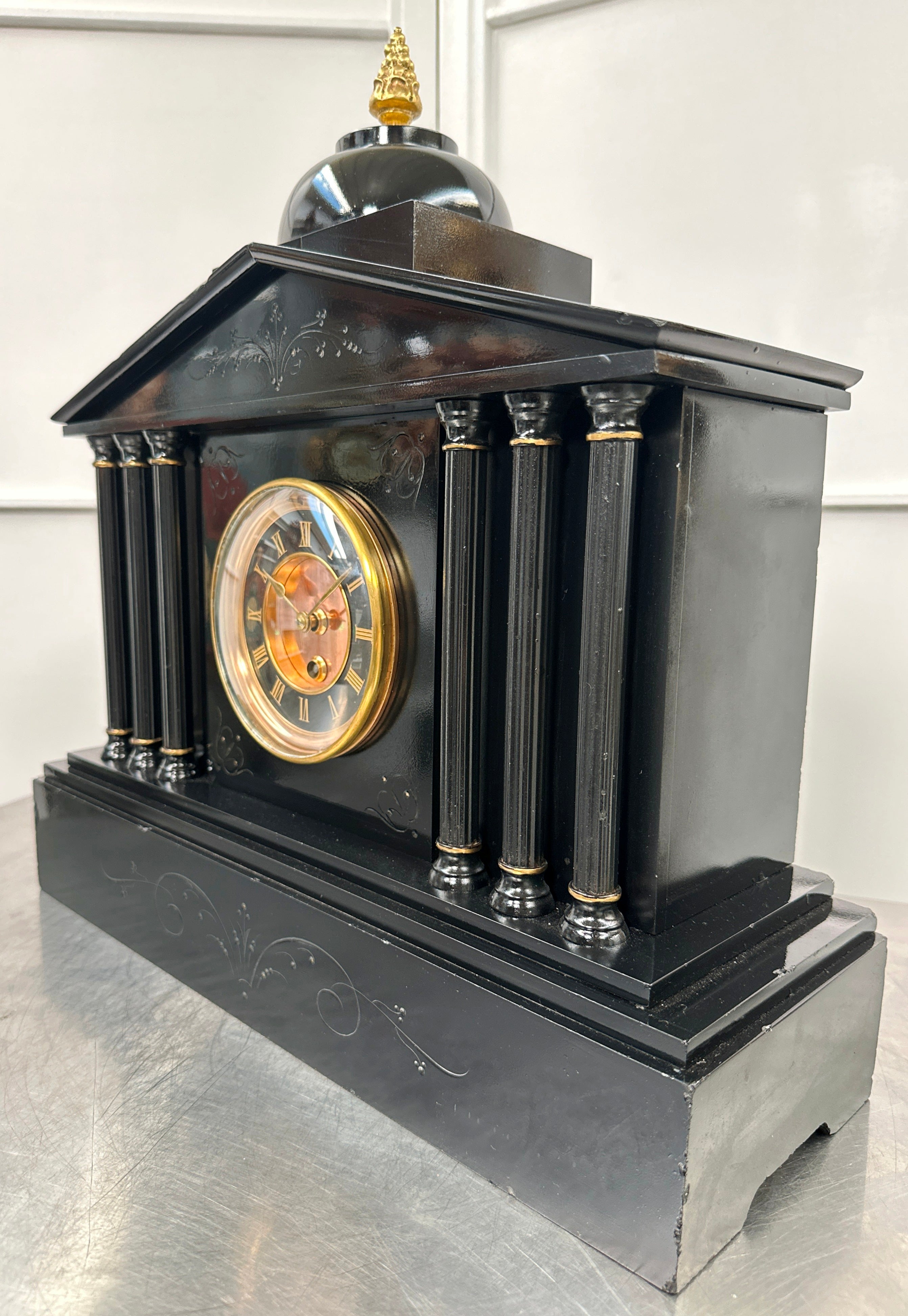 Antique French Slate Mantel Clock | Adelaide Clocks