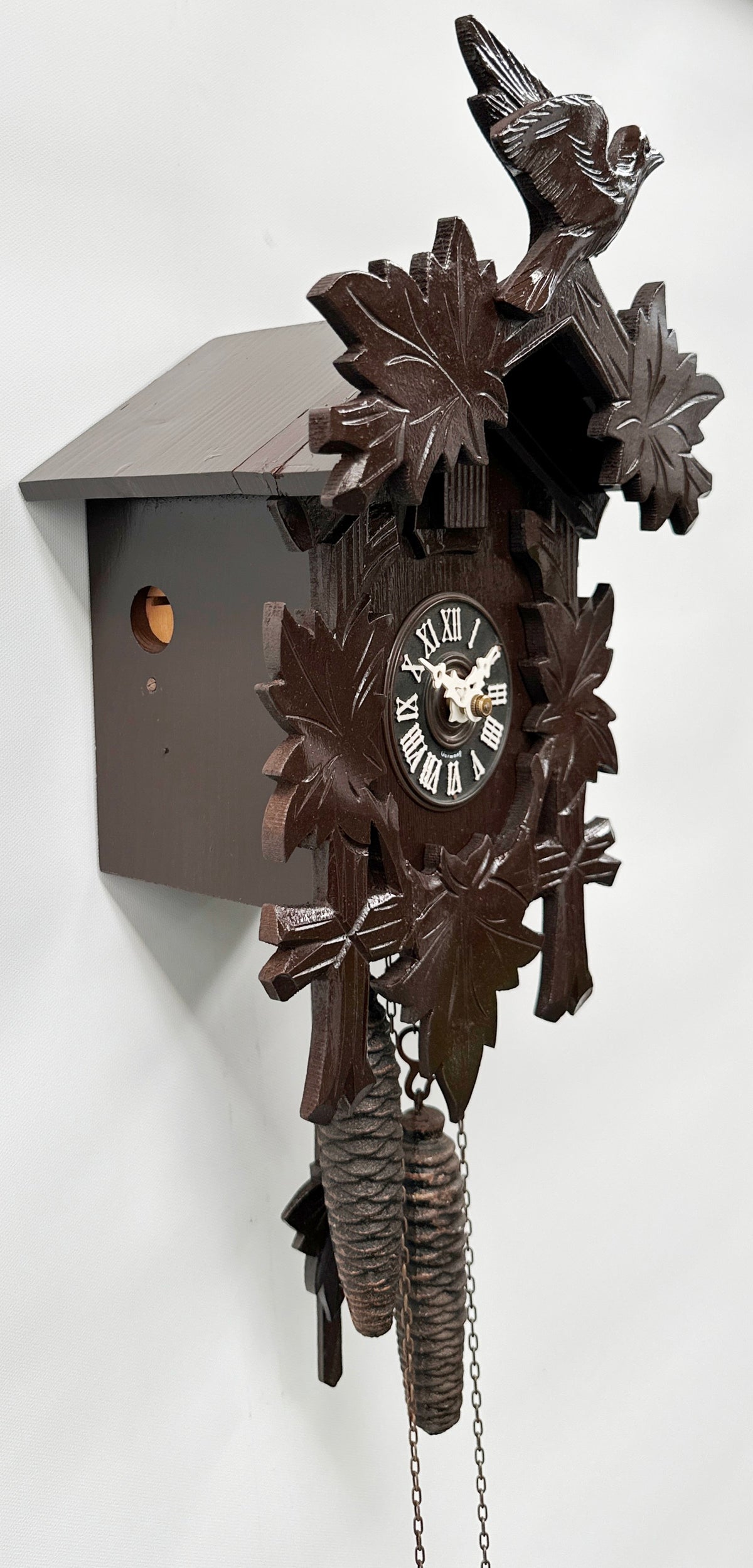 Vintage Black Forest 5 Leaf Cuckoo Bird Chime Wall Clock | Adelaide Clocks