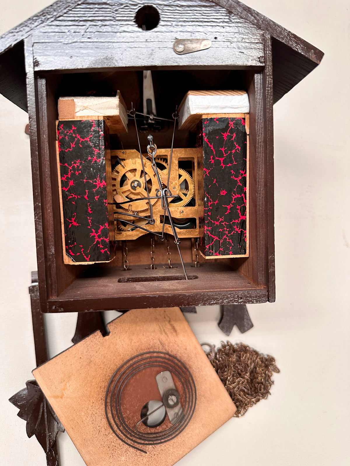 Vintage Black Forest 5 Leaf Cuckoo Bird Chime Wall Clock | Adelaide Clocks