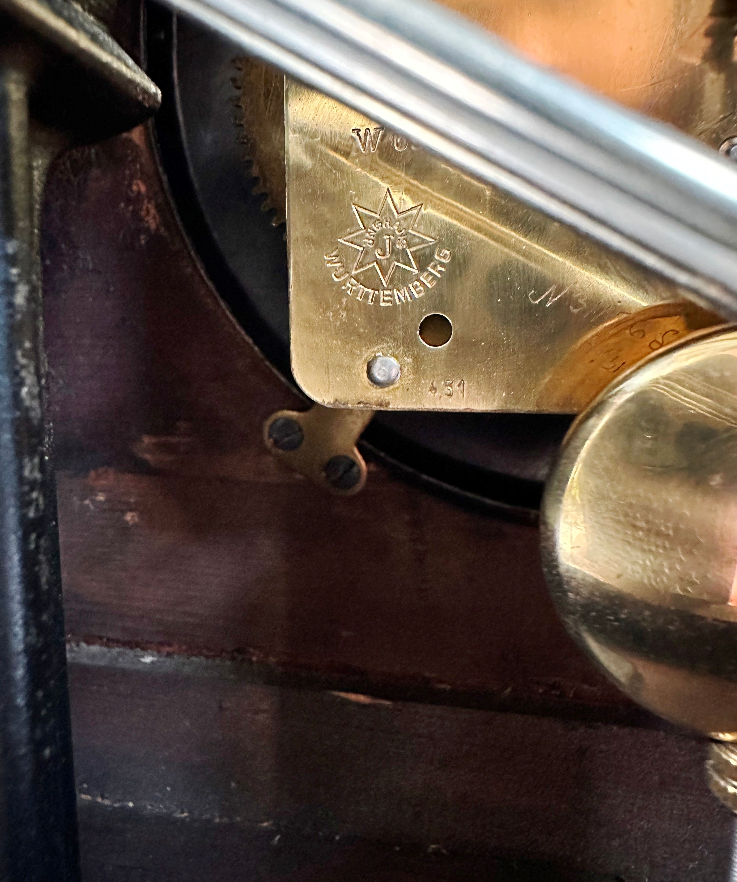 Vintage Art Deco Junghans Hammer on Rods Bim Bam Chime Mantel Clock | Adelaide Clocks