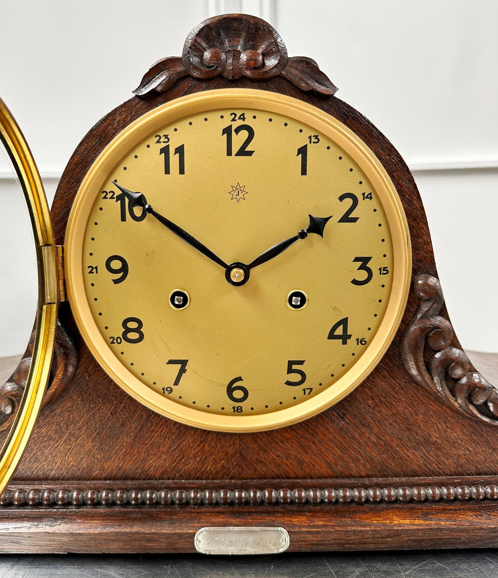 Vintage Art Deco Junghans Hammer on Rods Bim Bam Chime Mantel Clock | Adelaide Clocks