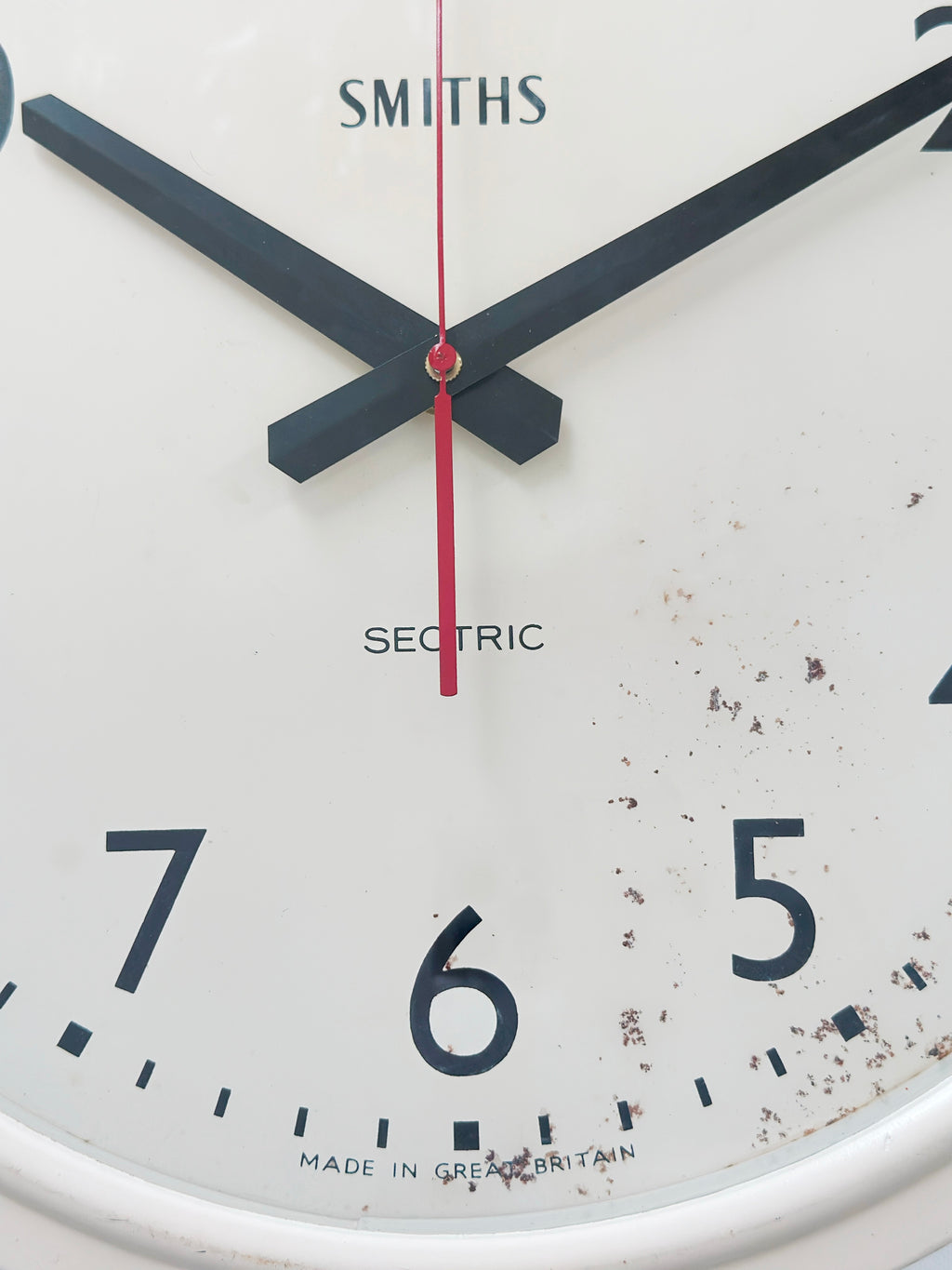 Vintage Smiths Sectric Station Battery Wall School Clock | Adelaide Clocks