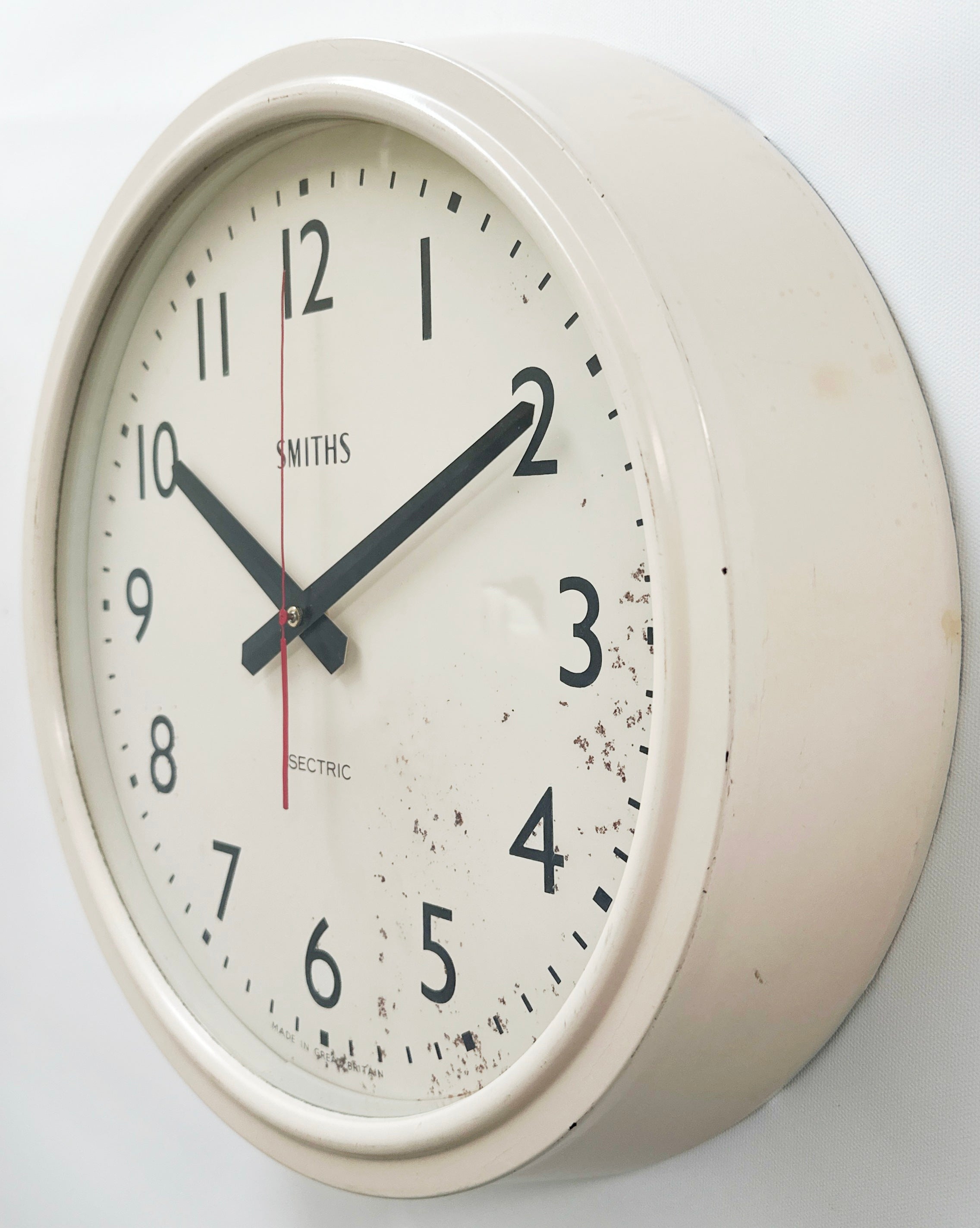 Vintage Smiths Sectric Station Battery Wall School Clock | Adelaide Clocks