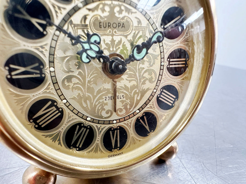 Vintage Europa German Alarm Bedside Desk Clock | Adelaide Clocks