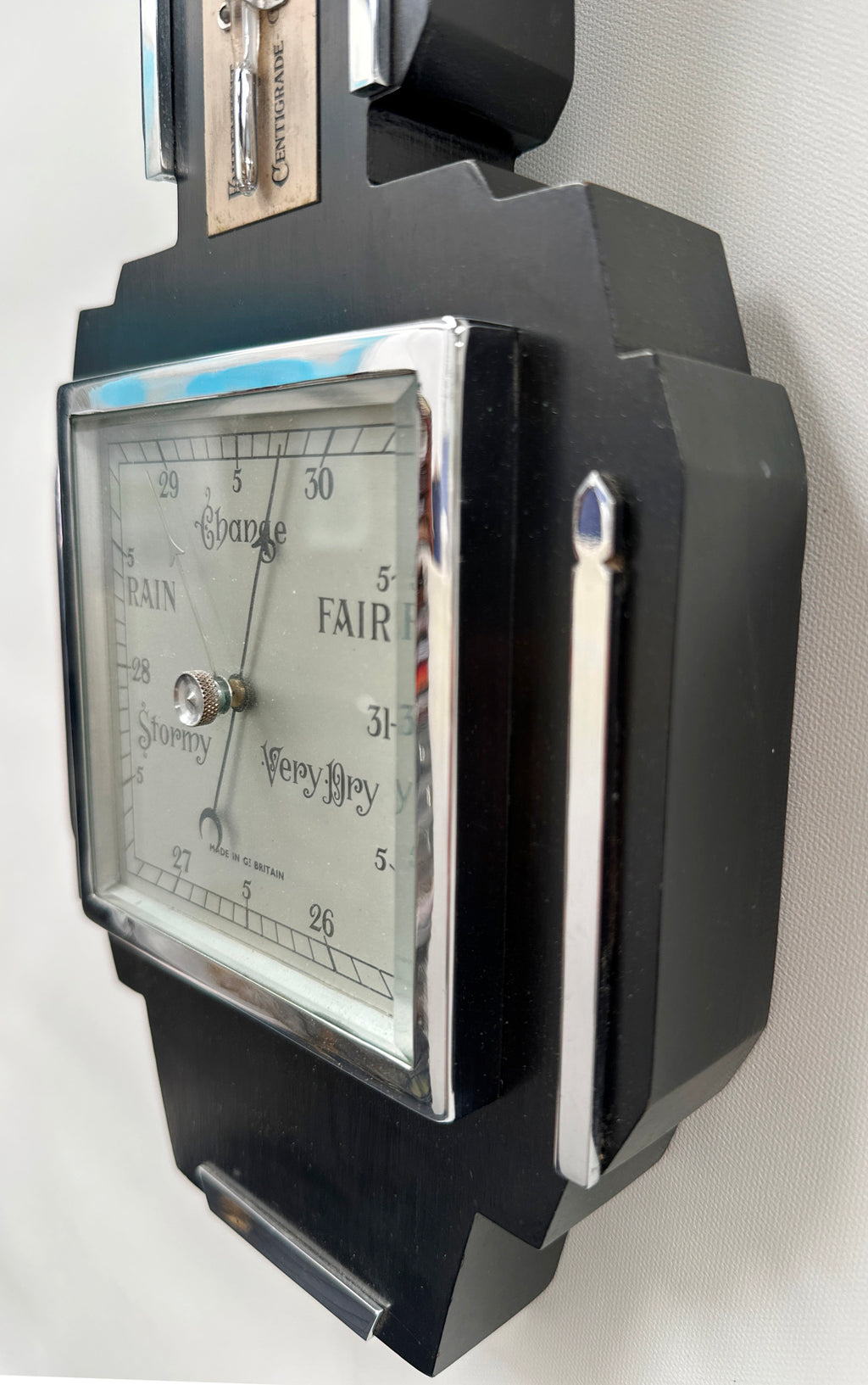 Original Art Deco 1950's T.A. REYNOLDS, SON Thermometer and Barometer | Adelaide Clocks