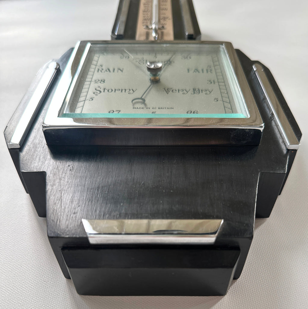 Original Art Deco 1950's T.A. REYNOLDS, SON Thermometer and Barometer | Adelaide Clocks