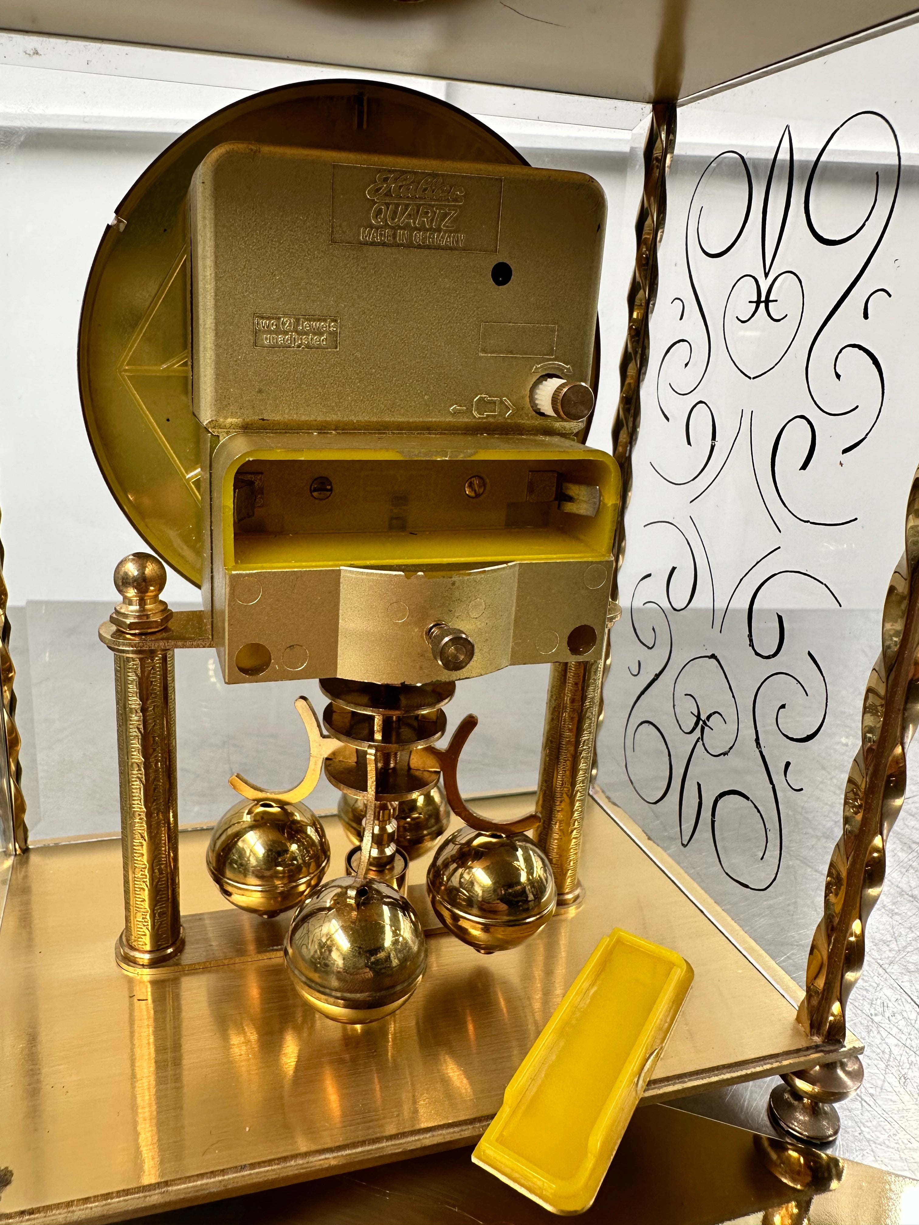 Vintage Haller Quartz Pendulum Mantel Clock | Adelaide Clocks