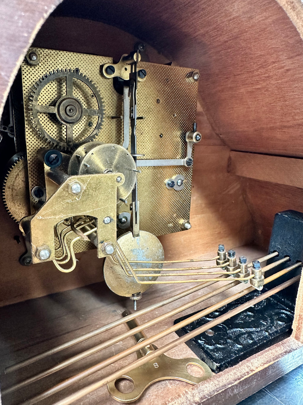 Vintage HAC Westminster Hammer Chime Mantel Clock | Adelaide Clocks