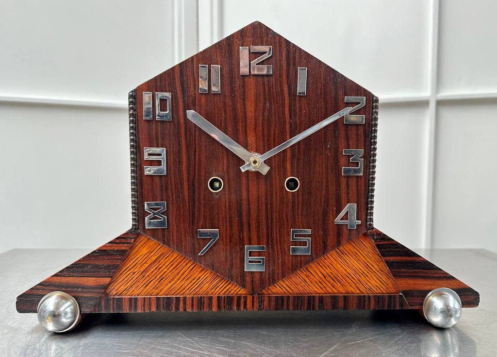 Vintage Junghans Art Deco Octagon Battery Mantel Clock | Adelaide Clock