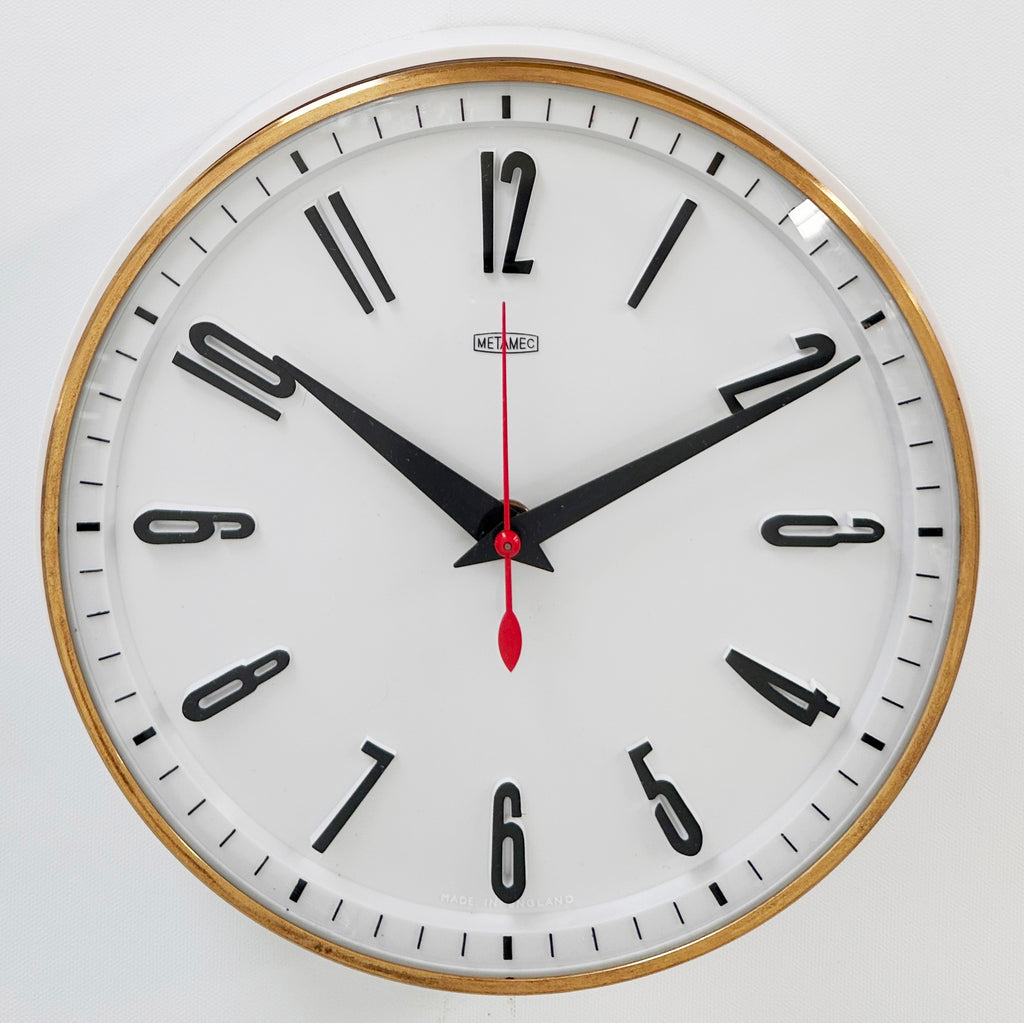 Vintage METAMEC Electric Wall School Clock | Adelaide Clocks