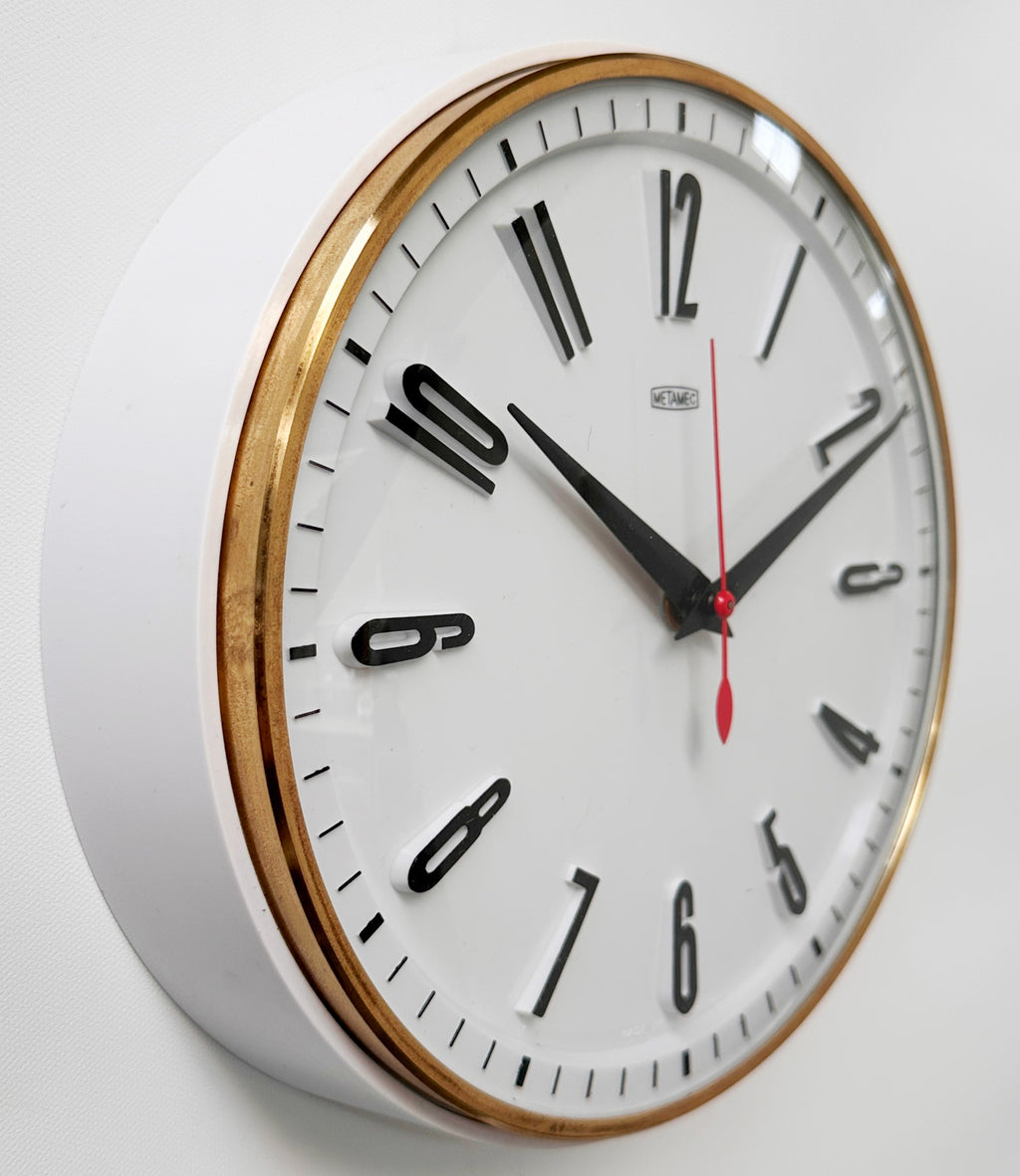 Vintage METAMEC Electric Wall School Clock | Adelaide Clocks