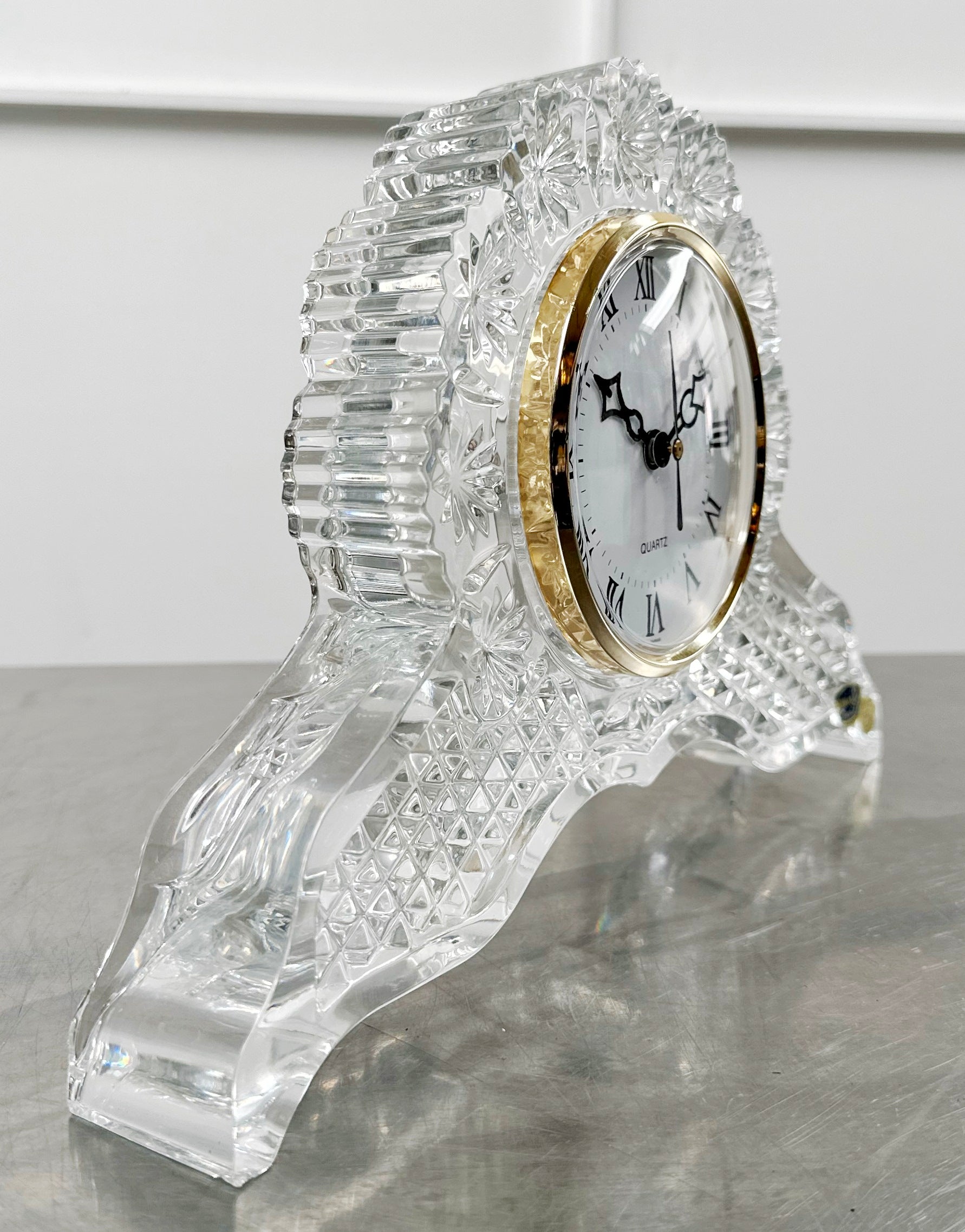 Vintage Bohemia Crystal Desk Clock | Adelaide Clocks