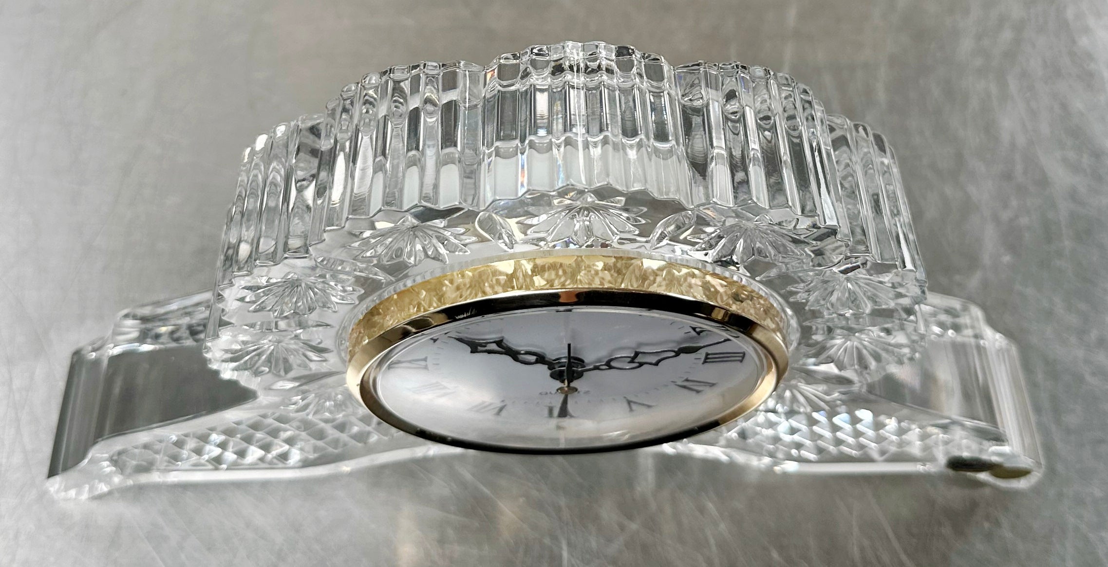 Vintage Bohemia Crystal Desk Clock | Adelaide Clocks