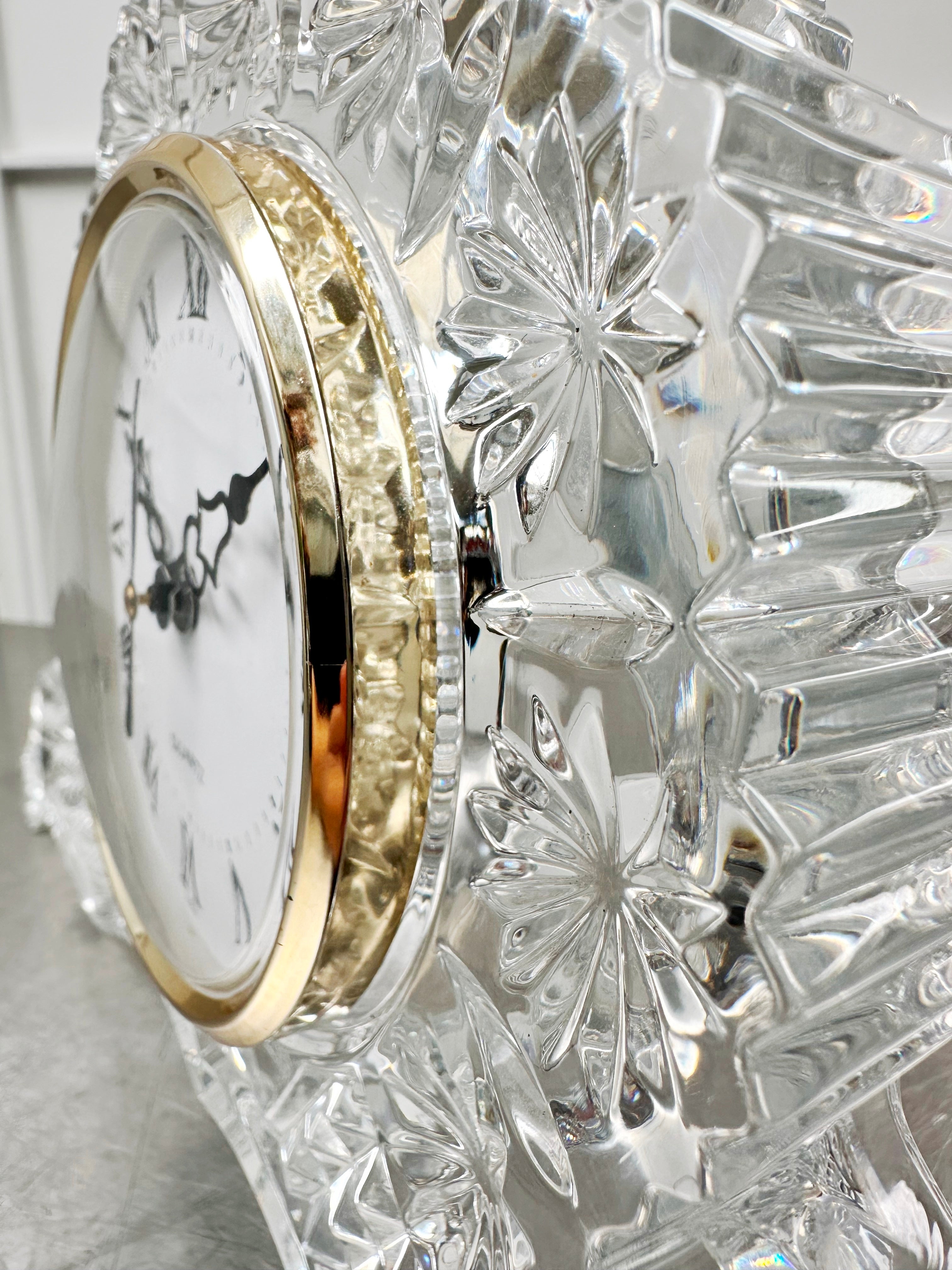 Vintage Bohemia Crystal Desk Clock | Adelaide Clocks