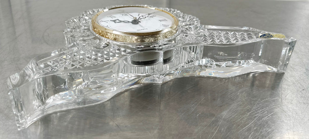 Vintage Bohemia Crystal Desk Clock | Adelaide Clocks