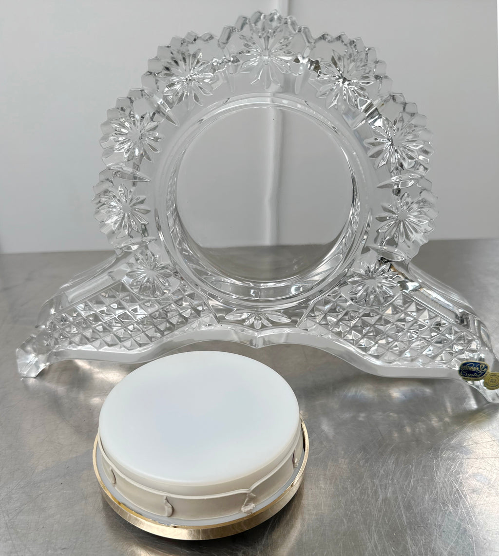 Vintage Bohemia Crystal Desk Clock | Adelaide Clocks