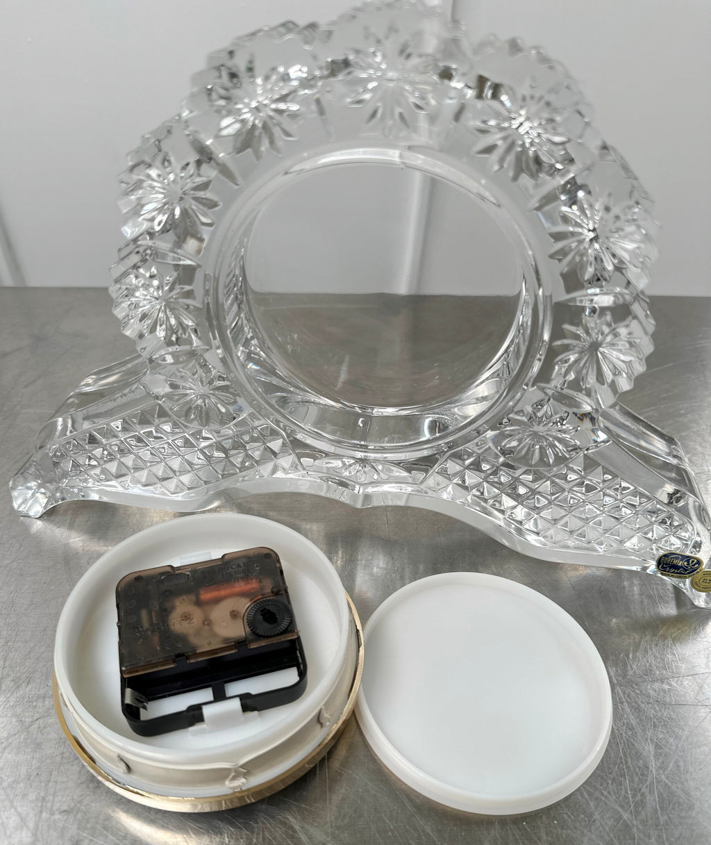 Vintage Bohemia Crystal Desk Clock | Adelaide Clocks
