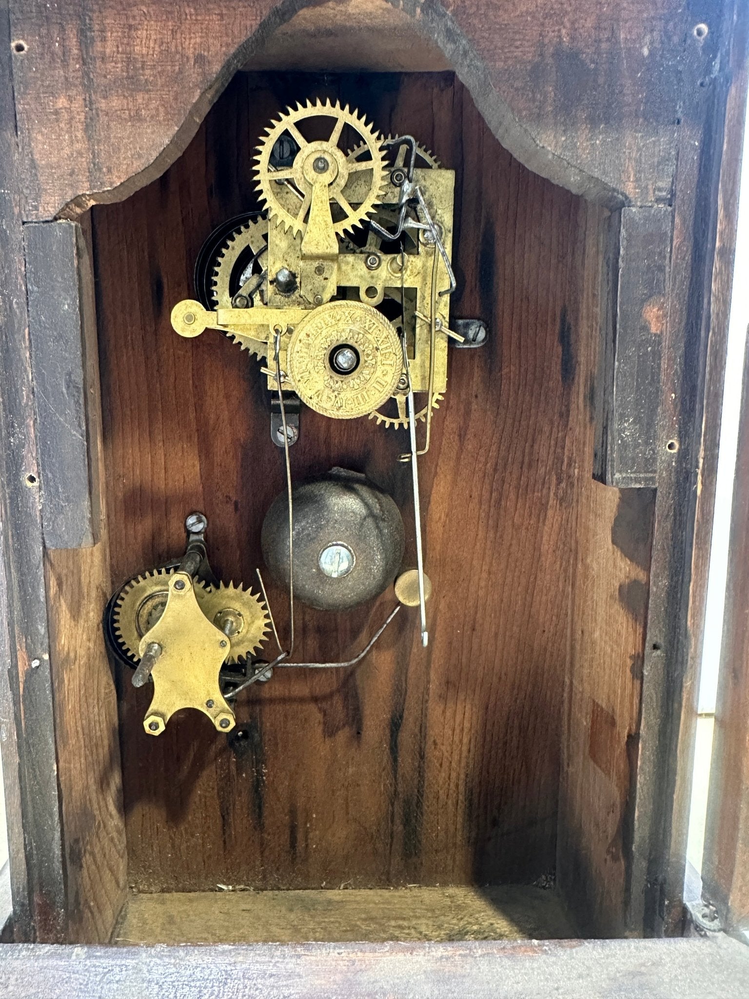 Antique Petite Alarm Mantel Clock | Adelaide Clocks