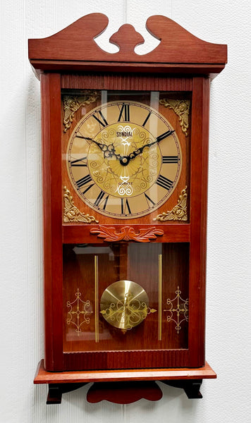 Vintage Sundial Pendulum Quartz Wall Clock | Adelaide Clocks