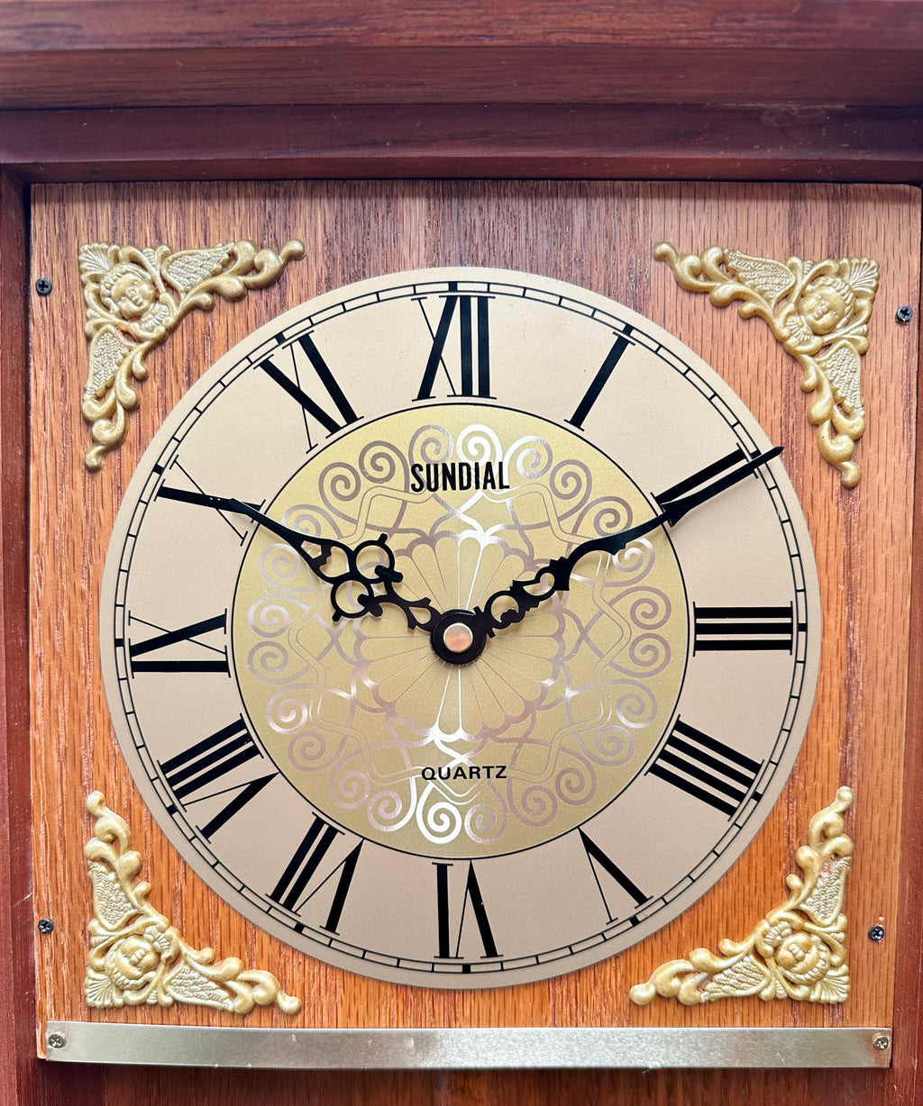 Vintage Sundial Pendulum Quartz Wall Clock | Adelaide Clocks