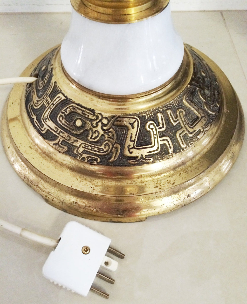 Vintage Marble and Brass Pedestal Rotary Telephone Stand | Adelaide Clocks 