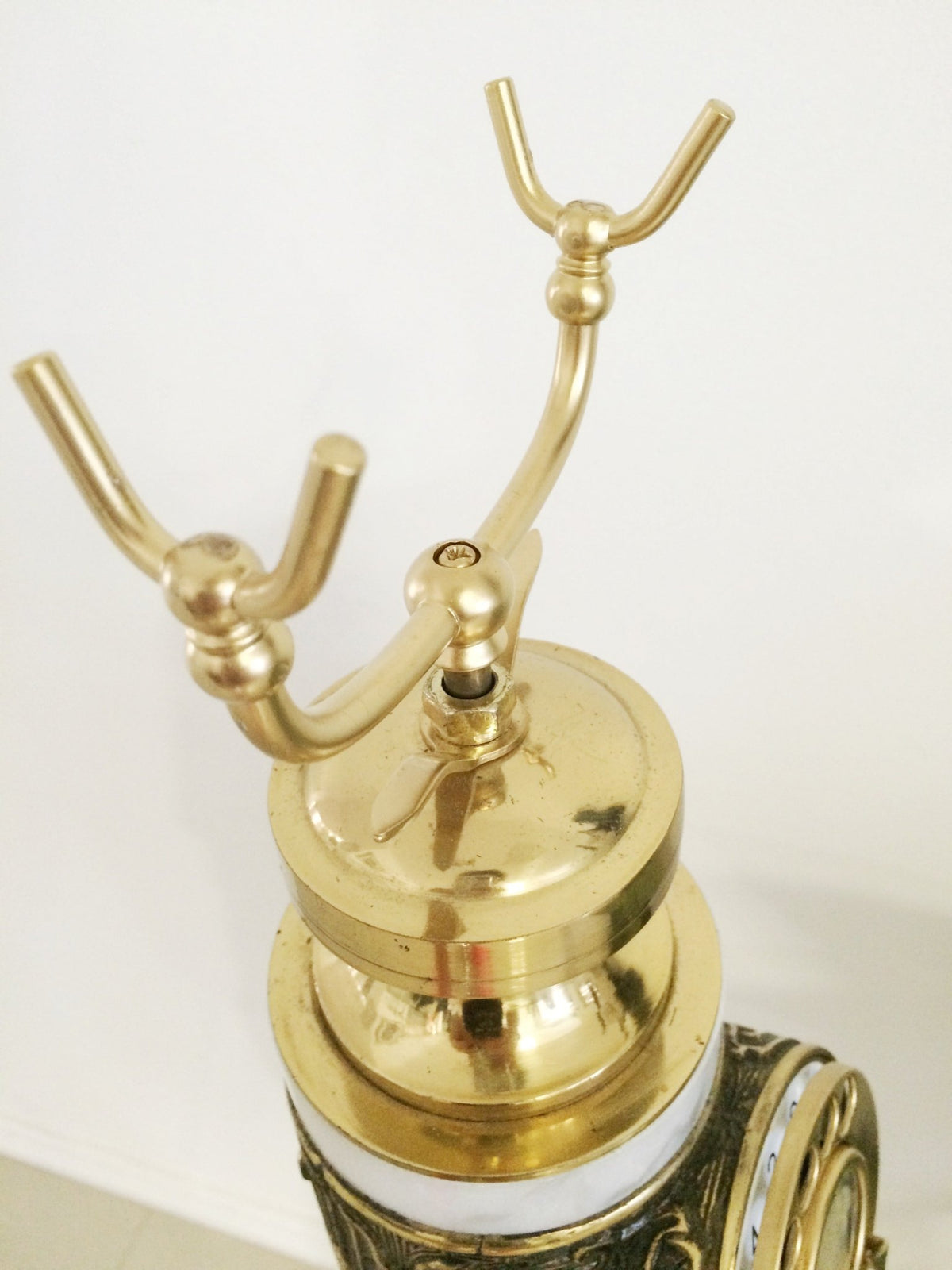 Vintage Marble and Brass Pedestal Rotary Telephone Stand | Adelaide Clocks 