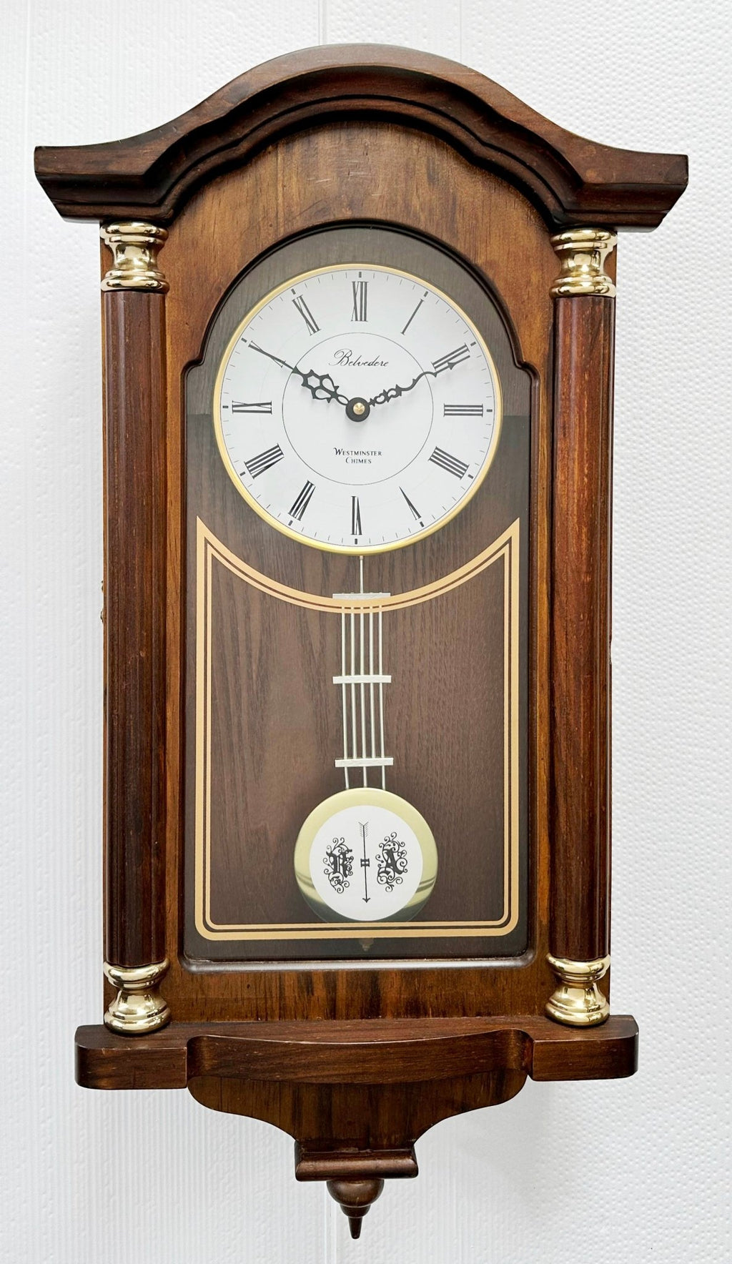 Vintage Belvedere Westminster Chime Quartz Wall Clock | Adelaide Clocks
