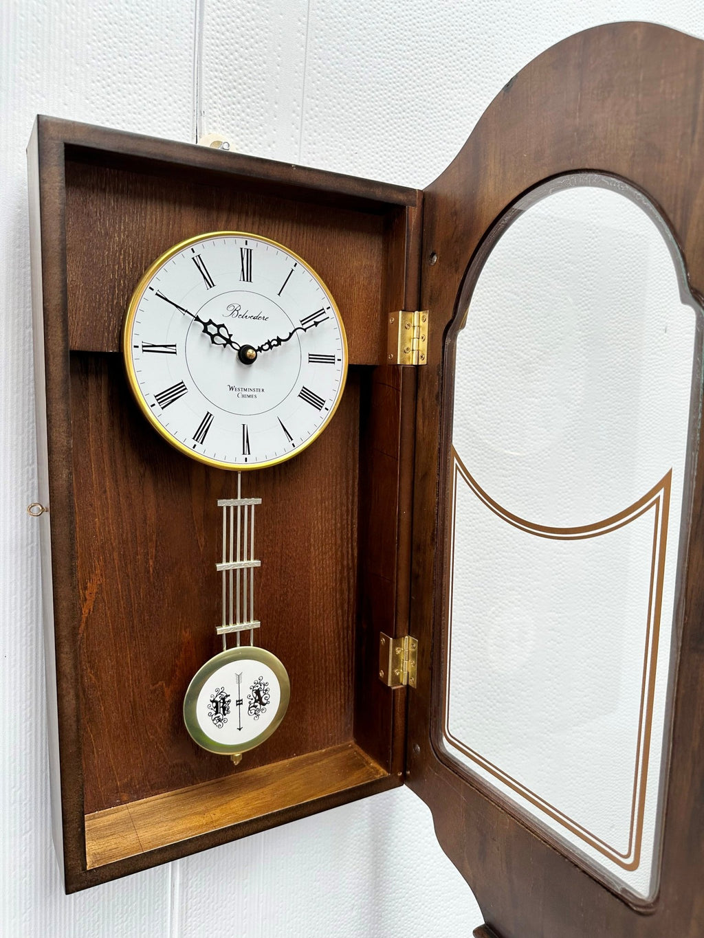 Vintage Belvedere Westminster Chime Quartz Wall Clock | Adelaide Clocks